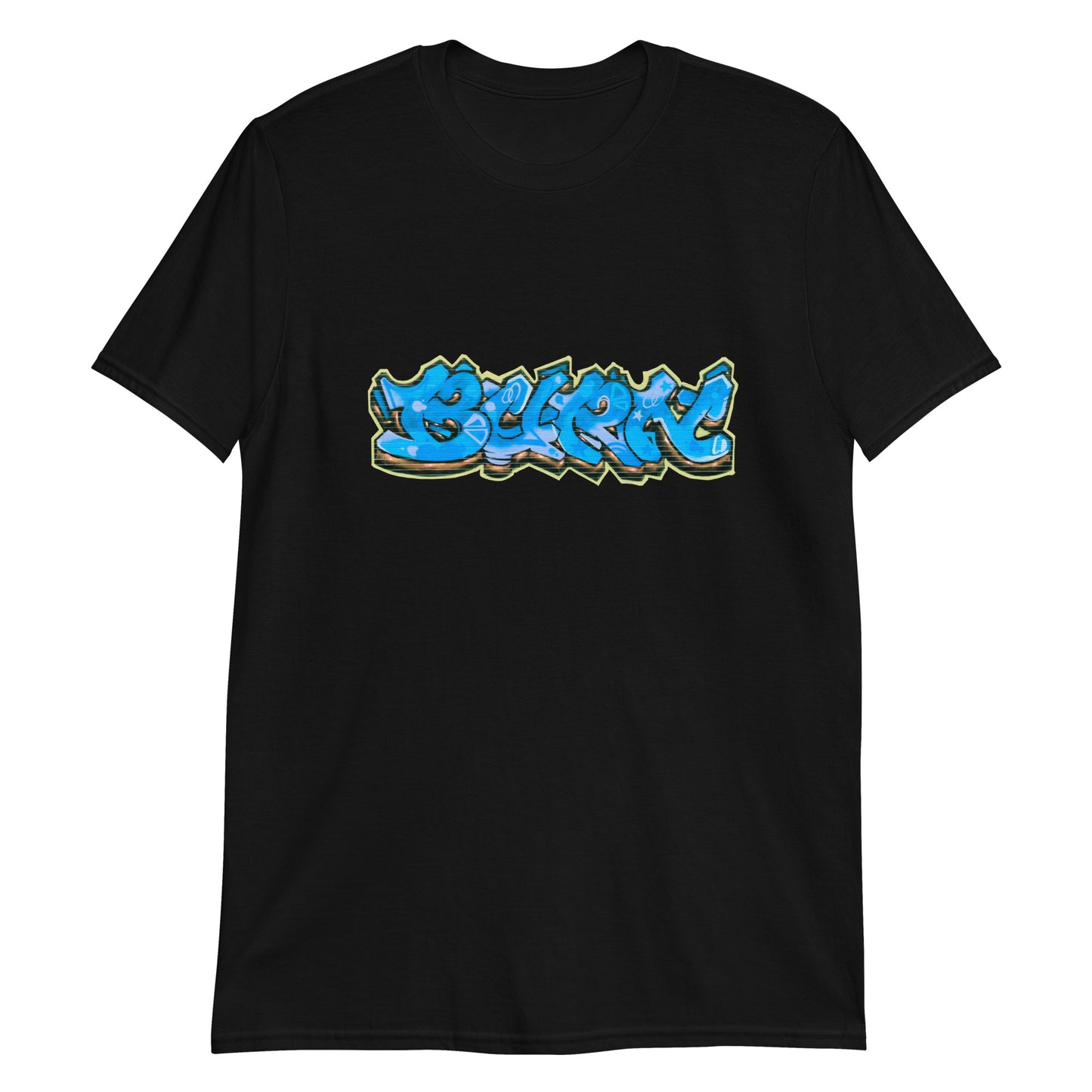 VDNK "BURN" blue Short-Sleeve Unisex T-Shirt BLACK/WHITE