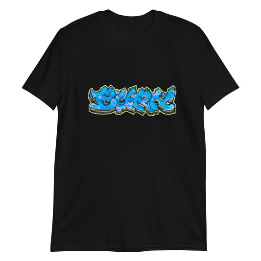 VDNK "BURN" blue Short-Sleeve Unisex T-Shirt BLACK/WHITE