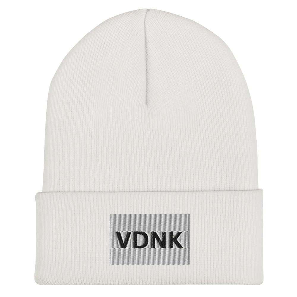 VDNK Cuffed Beanie BLACK/WHITE