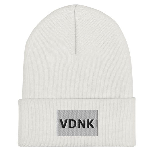 VDNK Cuffed Beanie BLACK/WHITE