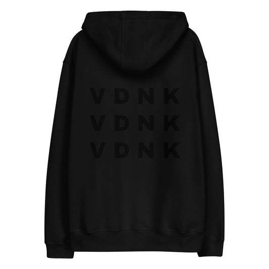 VDNK "2" Premium eco hoodie BLACK/WHITE