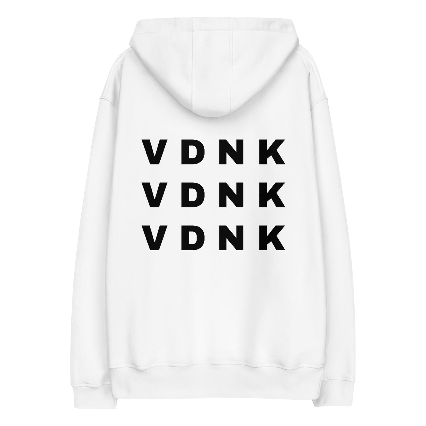 VDNK "2" Premium eco hoodie BLACK/WHITE