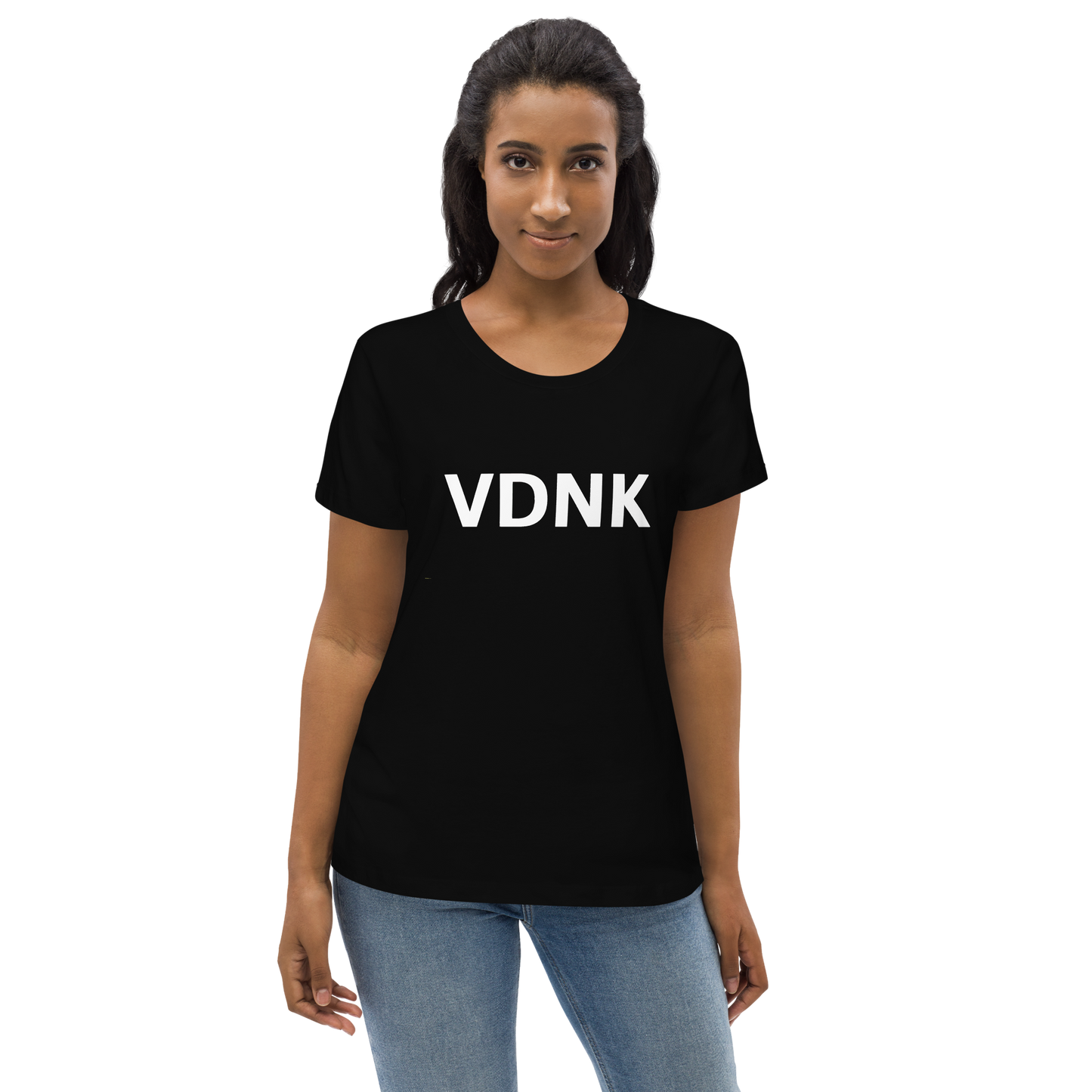 VDNK Women's fitted eco tee BLACK