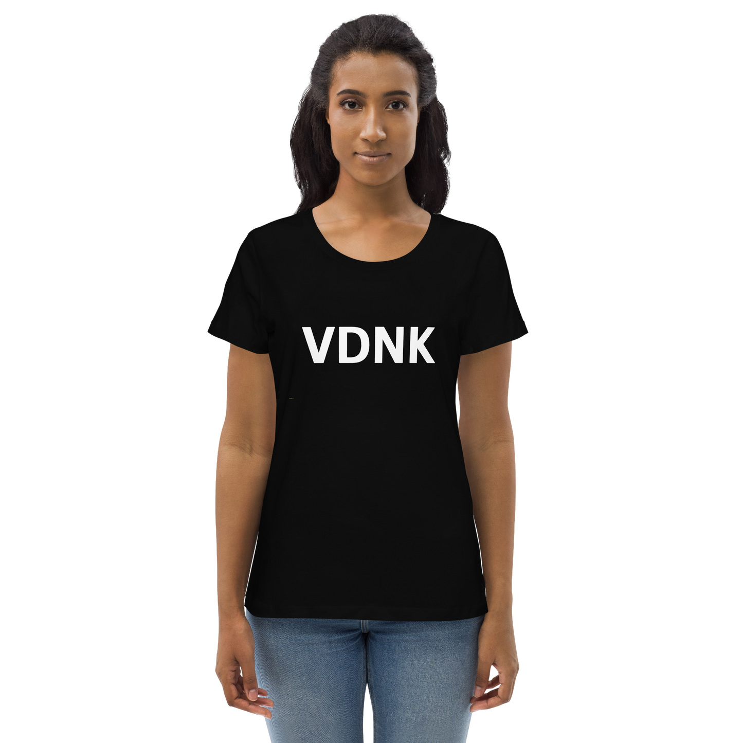 VDNK Women's fitted eco tee BLACK