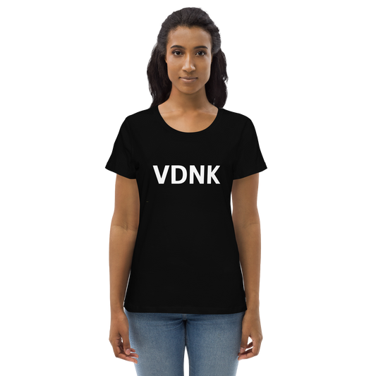 VDNK Women's fitted eco tee BLACK