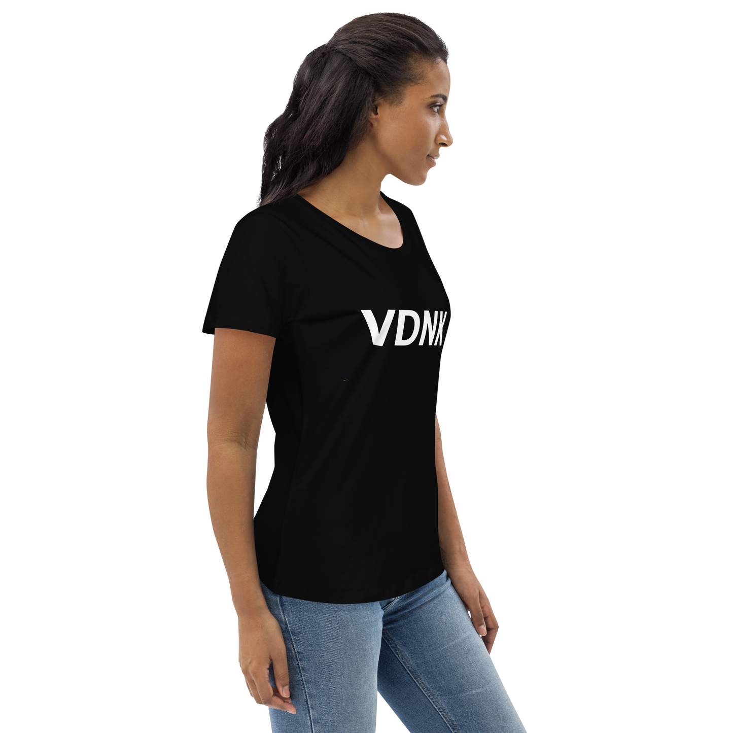 VDNK Women's fitted eco tee BLACK